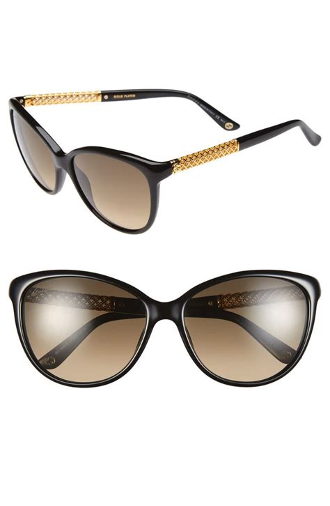 57mm cat eye sunglasses gucci|Gucci round cat eye sunglasses.